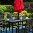 thumbnail image 2 of Sophia & William 6-seat Outdoor Metal Table with Adjustable Umbrella Hole 1.57" or 1.9", 2 of 8