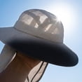thumbnail image 5 of UPF 50 Wide Brim Bucket Hat with Neck Flap Breathable Sun Protection Fishing Hat for Men Women Summer Outdoor Hiking Gardening, 5 of 5