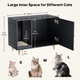 Cat Litter Box Enclosure, Hidden Litter Box Furniture,Wooden Cat