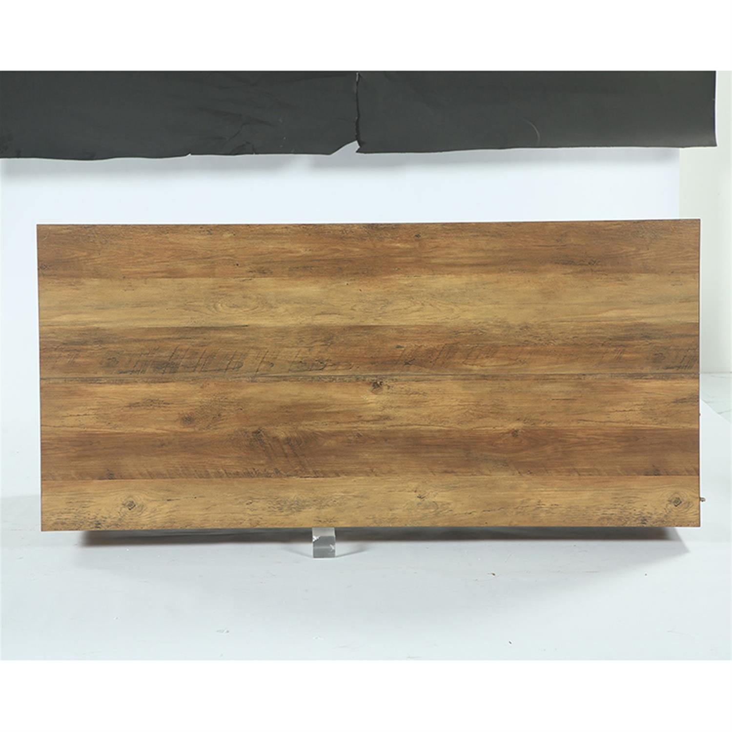 Demi Bonn 72" L-Shaped Desk, Executive Desk Office Computer Desk with Cabinet for Home Living Room, Office, Brown