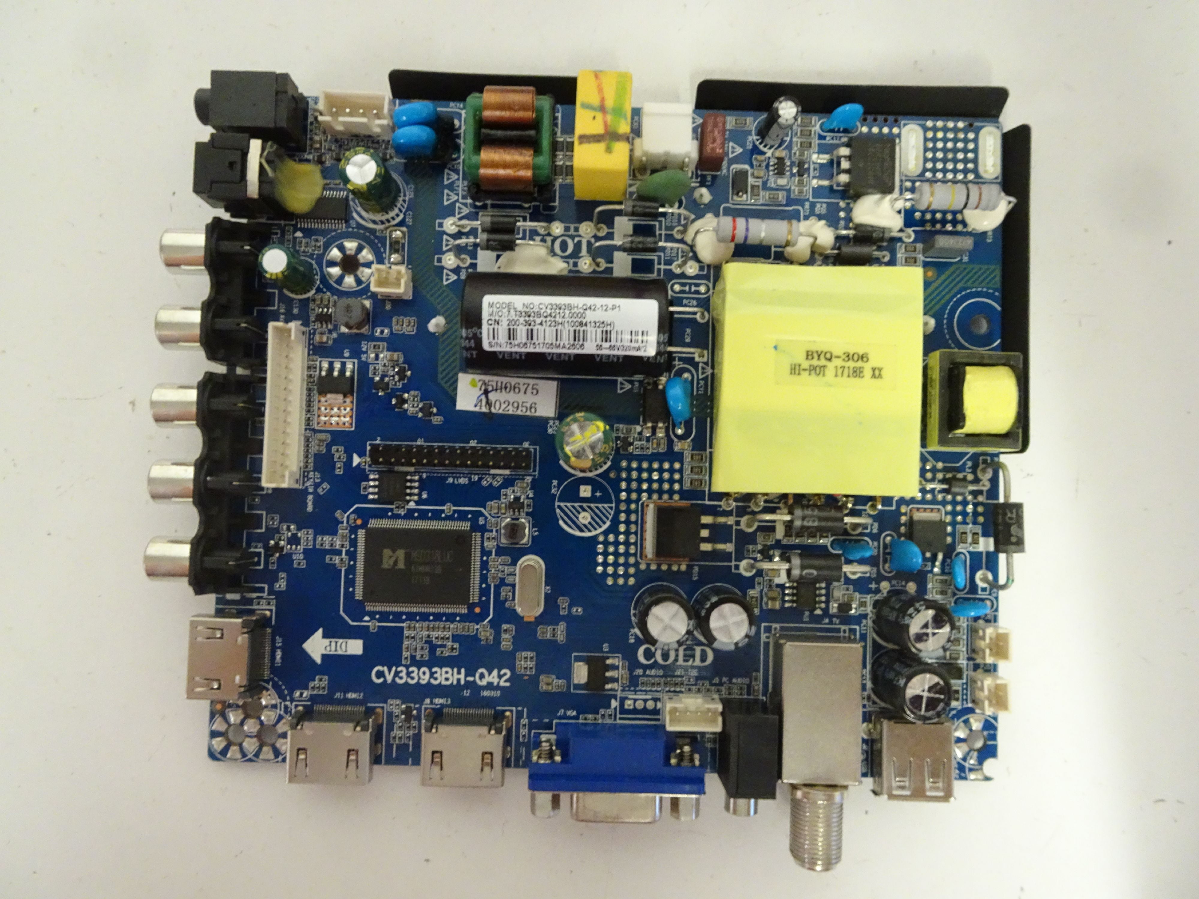 Polaroid 40GSR3000FM Main Board (CV3393BH-Q42) 75H0675 - Walmart.com