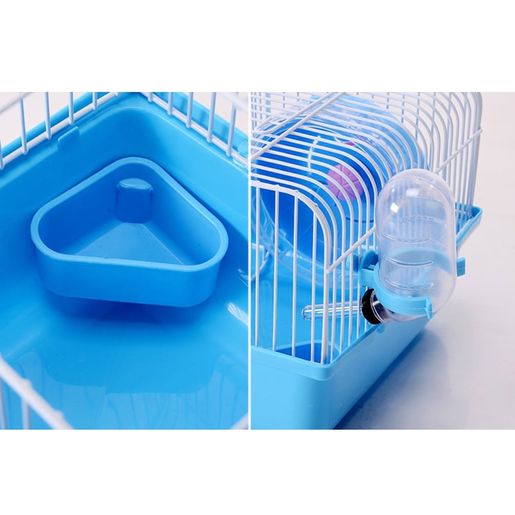 ULTNICE ferret cages indoor Hamster Cage Iron Wire Blue Multi-functional Pet Care 1Set