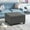 28.00FDGRY#Dark Gray, variant on 29" Navy Blue Velvet Ottoman - Square Tufted Storage Bench with Diamond Stitching for Living Room & Bedroom (29"L X 29"W X 18.25"H)