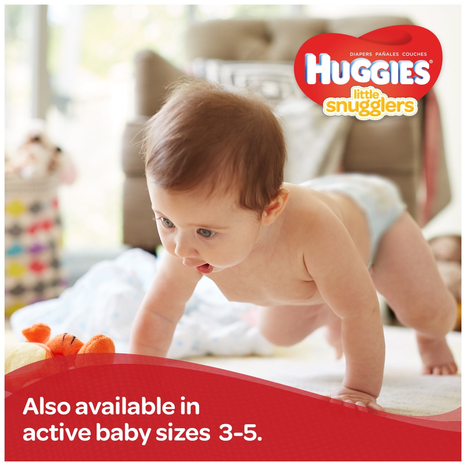 Huggies couches pour bébés huggies little snugglers, emballage giga (taille  2) - little snugglers diapers size 2 (84 units), Delivery Near You
