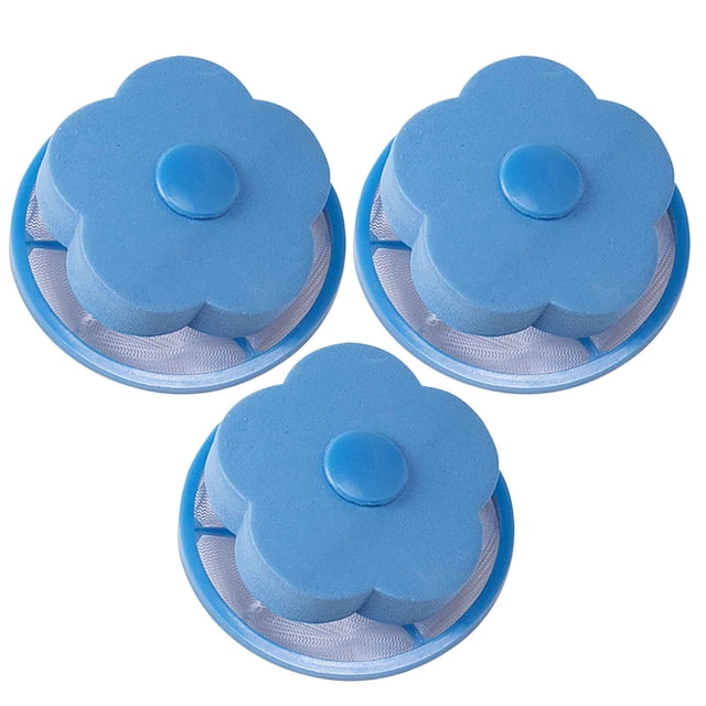 Agiferg 3pcs Washing Machine Lint Filter Bag Laundry Mesh Hair Catcher Floating Ball Pouch