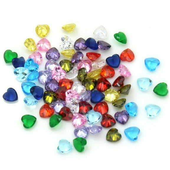 OULII 50Pcs Assorted Color Treasure Gems for Scrapbooking Craft Accessories and Party Decoration