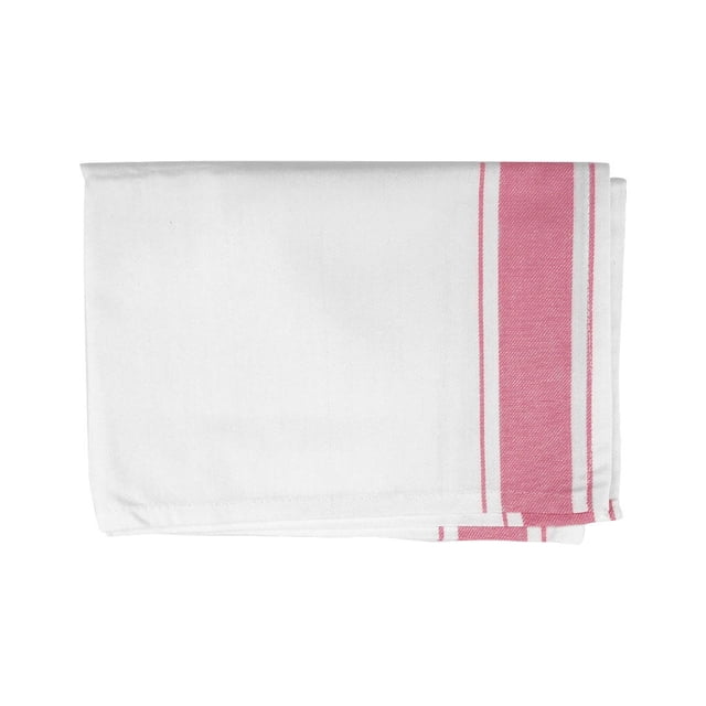 Dish Cloth Cotton Quick Drying Towel Glass dish drying Polishing Cloth Kitchen Absorbent Tea Towel, Red