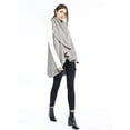 thumbnail image 3 of Shawl Wrap Vest Multiple Wear 5 in 1,Draped, Bundle with Belt Grey, 3 of 4