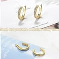 thumbnail image 5 of 2025Ear Clip,Sparkling Zirconia Huggie Ears Corrector CuffGently Improve Ears Position,Adjustable Wrap Earrings For Unisex, Everyday Wear, 5 of 7