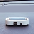 thumbnail image 3 of 2Pcs Car Solar Power Simulated Dummy Alarm Device Anti-Theft LED Flashing Security Light Fake Lamp Automotive Warning Interior Safety Lights with USB Charger Port, Red&Blue, 3 of 9