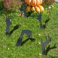 thumbnail image 3 of HHBEAUTY 5PCS Acrylic Halloween Skeleton Stakes Decorations, Zombie Graveyard Cemetary Hands Halloween Yard Sign Home Outdoor Lawn Decoration With Stakes Scary Spooky Decor Black Silhouette, 3 of 5