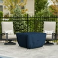 thumbnail image 4 of COVERS&ALL Outdoor Square Fire Pit Cover, 12 Oz Waterproof, UV & Weather Resistant for Patio Lawn Garden Backyard Outside, with Air Vents & Drawstrings (42" L x 42" W x 22" H, Blue), 4 of 7
