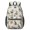 Multicolor Cat and Flower White Pattern, variant on Multicolor Cat and Flower White Pattern 17" Waterproof Oxford School Backpacks for Teens, S-Shape Padded Straps, for School, Travel, Hiking, Camping