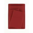 King, 4 Piece Solid Bed Sheet Set in Burgundy by Comfort Canopy