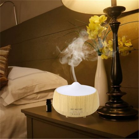 Ultrasonic Essential Oil Diffuser 300ml Air Humidifier Aroma Cool Mist Therapy Purifier Wood Grain Aromatherapy Machine