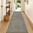 thumbnail image 6 of 2x5 Washable Hallway Runner Rug, Non Slip Low Pile Soft Carpet, Vintage Distressed Oriental Dusty Blue Runner Rugs for Entryway Bedroom Kitchen Laundry, 6 of 12
