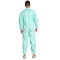 thumbnail image 2 of Sxiwei Men's Protective Coverall with Elastic Cuffs Front Zip Long Sleeve Full Body Overall Jumpsuit Light Green M, 2 of 3