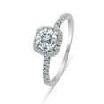 thumbnail image 3 of 3/4ctw Diamond Halo Engagement Ring in 10k  White Gold, 3 of 5