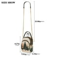 thumbnail image 2 of FORMRS Crossbody Bag for Women Quilted Travel Shoulder Cell Phone Purse with Chain Strap Handbag, Beige Christmas Trees, 2 of 7
