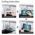 thumbnail image 5 of Yayeee Faucet Mat for Kitchen Sink 14.7" Diatomite Long Splash Guard Pad, Magical Forest Glowing Lights, 5 of 7