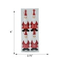 thumbnail image 2 of Red and White Mini Santa Christmas Ornaments, 4 Count, by Holiday Time, 2 of 5