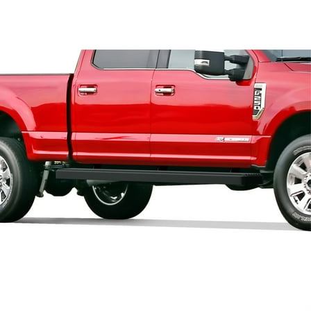 1999-2016 Ford F-250/F-350/F-450/F-550 Super Duty Crew Cab Black Finish 5 Inch Door to Door Side Bar Side Step Running Board