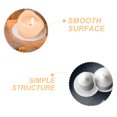 thumbnail image 4 of 20 Pcs Protecteurs de Gouttes de Cire pour Bougies Argent Rond pour Usage Domestique Design Minimaliste, 4 of 8