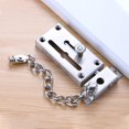 thumbnail image 2 of Jinsinto Stainless Steel Door Chain Security Lock Silver Anti-theft Lock Solid Slide for Home Hotel Reliable Protection for Family, 2 of 5