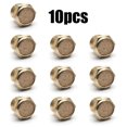 thumbnail image 4 of 10pcs Brass Sintered Bronze Breather Vent Flat Pneumatic Muffler Filter 1/8" NPT, 4 of 6