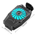 thumbnail image 2 of H15 Universal Mobile Phone Game Cooler System Mute Strong Wind Cooling Fan Gamepad Holder Stand Radiator Auxiliary Chicken-eating, 2 of 8