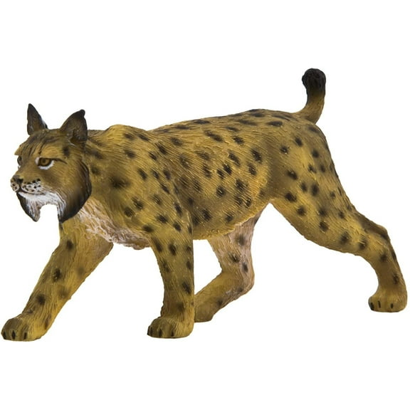 MOJO Iberian Lynx Rare Realistic International Wildlife Hand Painted Toy Figurine