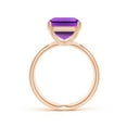 thumbnail image 2 of ANGARA Natural 5.3 Ct. Amethyst Solitaire Ring in 14K Rose Gold for Women (Ring Size: 4.5), 2 of 9
