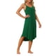 thumbnail image 4 of Vestido de pijama de lounge para mujeres INSPIRE CHIC, ropa de dormir, camisón de tirantes, noche de camisones, S Verde Oscuro, 4 of 6