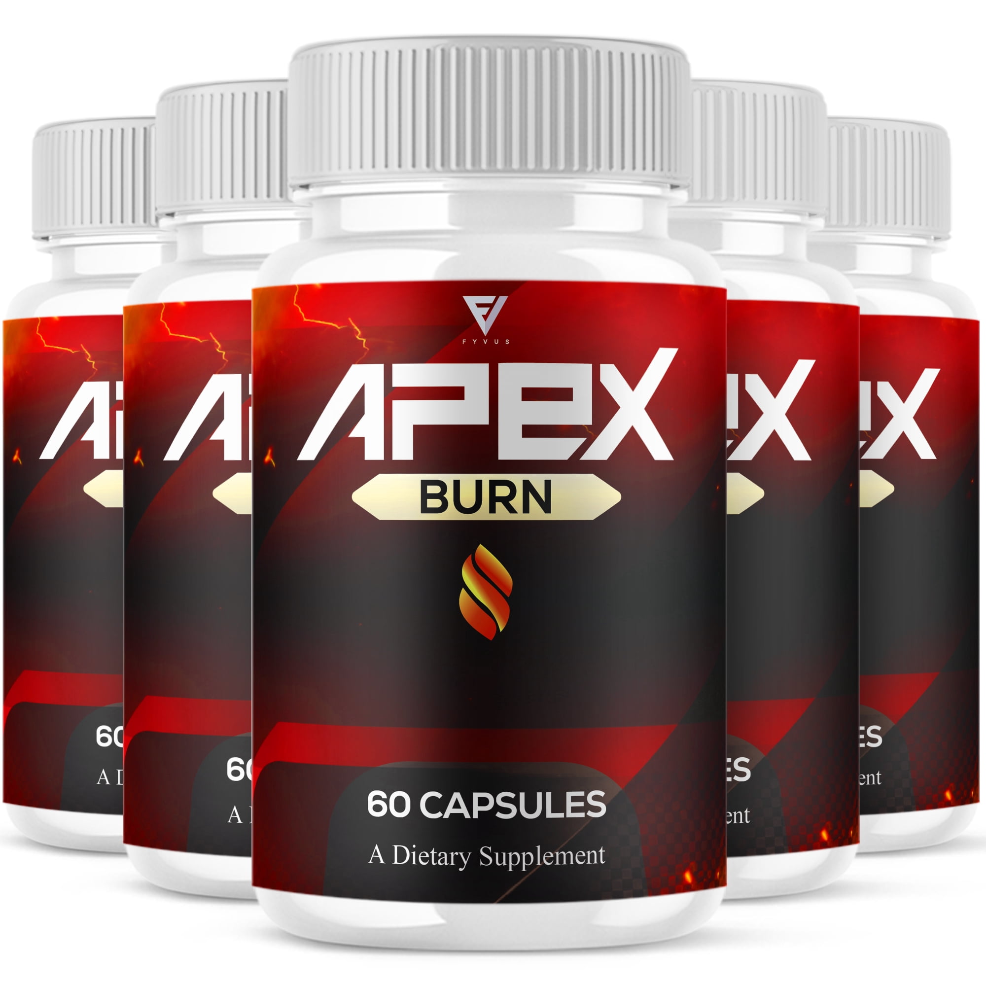 (5 Pack) Apex Burn Weight Support, ApexBurn Advanced Formula (300 Capsules)