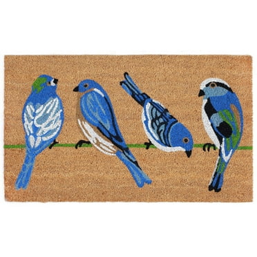 Liora Manne  Chirp Quartet Coir Welcome Door Mat (1'6" x 2'6")