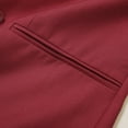 thumbnail image 4 of Cloudstyle Men's U-neck Double-Breasted Solid Color Casual Vest, 4 of 9