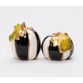 thumbnail image 2 of Ceramic Black and White Pumpkin Salt and Pepper Shakers Fall, 2 of 3