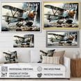 thumbnail image 4 of Designart "Dreamy Surrealism Of The Sea Plane I" Plane Floater Framed Wall Decor, 4 of 5