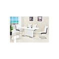 thumbnail image 4 of Best Master Bono 5-Piece Modern Solid Wood Dining Set in White, 4 of 4