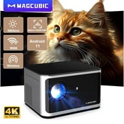 Magcubic HY350 Pro Android 11 4K Smart Projector, 580 ANSI, WiFi6 & BT5.0, Voice Control Home Cinema
