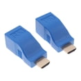 thumbnail image 1 of 30m Extender TX + RX 1080P Sobre Ethernet Transmitir y Receptor-Azul CUTICAT ABS  Extensor de red, 1 of 8