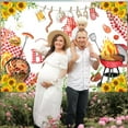 thumbnail image 2 of Baby Q Baby Shower Backdrop Sunflower It’s A Baby Q Party Banner BBQ Barbecue Baby Shower Gender Reveal Decorations, 2 of 3