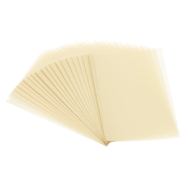 30 Hojas de Papel Vellum 4x6, Papel Vellum Imprimible Translúcido 100GSM para Impresión de Invitaciones, Dorado Claro