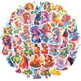thumbnail image 3 of Pegatinas de vinilo impermeable con forma de hada de flores, 50 unidades, para decoración, 3 of 4