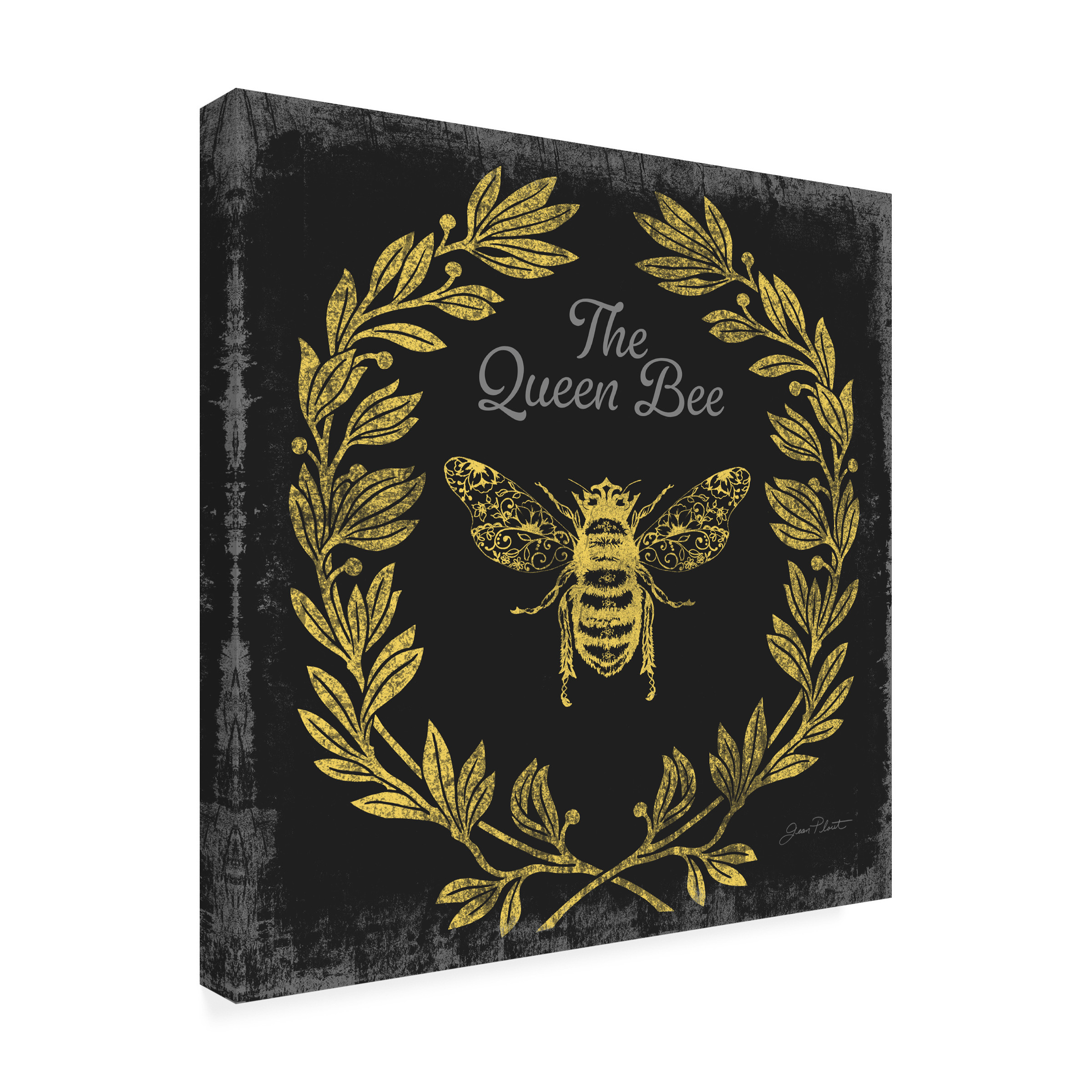 Canvas Wall Art - Jean Plout 'Bee Memories C' Wall Art for Living Room, Bedroom, or Office DÃ©cor by Trademark Fine Art - 24 x 24 Inches
