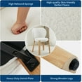 thumbnail image 5 of Litake Modern Vanity Chair with Love Backrest, Makeup Vanity Stool Teddy Fabric for Dressing Home Office Bedoom and Living Room,2PCS White, 5 of 7