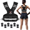 thumbnail image 1 of Chaleco pesado FUFF ajustable de 2 a 4,5 kg para mujeres y hombres, 1 of 6