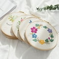 thumbnail image 5 of Clearance DIY Embroidery Flower Painting Needlework Tools for Beginner Handicrafts Round Cross Stitch Set Sewing Craft Kit No Hoop, 5 of 6