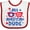 White and Red, variant on Inktastic 4th of July All American Dude with Red and Blue Glasses Boys Baby Bib