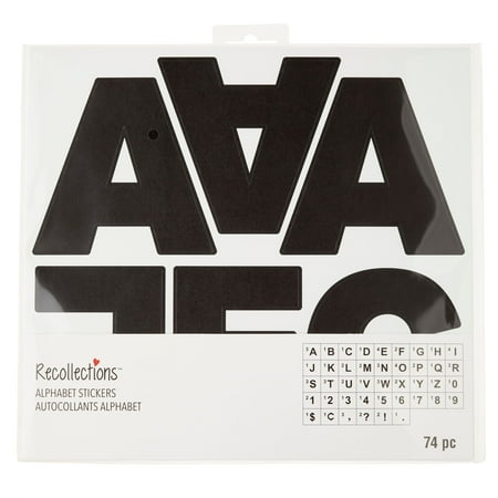UPC: 0886946588815 | Black Large Block Alphabet Stickers by Recollections™
